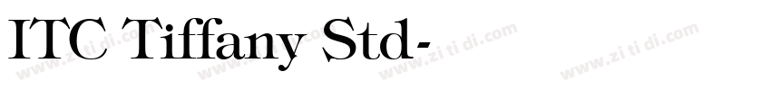 ITC Tiffany Std字体转换